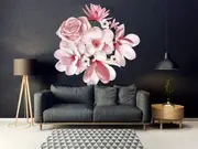 [Namly Design] Wallsticker - 3D Floral Rosegold Daisy Lily Orchid Flower