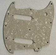 Fits Fender OffSet Series Mustang Guitar Pickguard Scratch Plate,Ivory White
