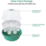Round 13 Holes Breathable Seedling Tray Seed Starter Box for Gardening Bonsai