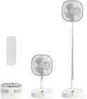 Portable Foldable Pedestal Fan with Rechargeable Battery and Remote Control