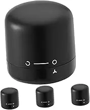 ASAKKURA 4pcs Wine Stoppers Leak Sealing Plugs for Wine Preservation Ergonomic Design Unique Rotating Lock Mechanism Compact Storage