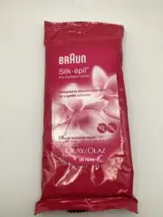 Deadstock Braun Olay Silk-Epil Pre-Epilation Wipes Discontinued