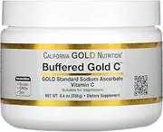 California Gold Nutrition Buffered Gold C, Non-Acidic Vitamin C Powder, Sodium Ascorbate, 8.40 oz (238 g)