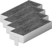 New Walkbee 4pcs activated carbon filter for cooker hood Siemens Hz9vrcr0 17004796 / Bosch Hez9vrcr0 17004805 / Neff Z821vr0 17004806, Gaggenau CA2821