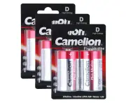 3x 2pc Camelion Alkaline D LR20 AM1 1.5V Battery Power Cylindrical Batteries