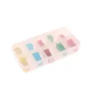 10Pcs Box Shaped Mini Car Fuses Assortment Link Cases Kit For 20A 30A 40 50A 60