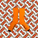 TINY UGLY LOGO SOCKS ORANGE