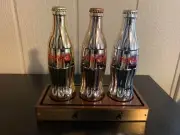 1896-1996 ATLANTA OLYMPICS (3) COCA COLA BOTTLE DISPLAY 887/1996 SUPER RARE