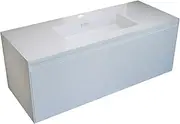 Belbagno Prado Wall Hung Bathroom Vanity 1200mm Gloss White