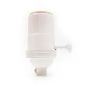 White Lamp Socket - Light Socket - Pendant - Rewire Lamp Cord - Minimalist -
