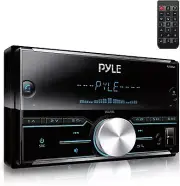 Pyle PLRDN43 Double DIN AM/FM Radio Player MP3 USB AUX Receiver