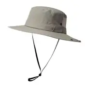L/XL/XXL UV50+ Waterproof Wide Brim Bucket Sun Hat for Medium-Large Gray