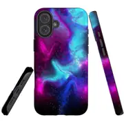 For iPhone 16 Case Protective MagSafe Compatible Cover Abstract Galaxy