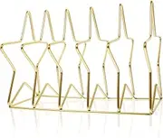 VALICLUD Star File Organizer Rack Desktop Magazine Holder for Office Home Capacity File Folder Storage Elegant Design for Neat Workspace