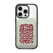 Snappy MagSafe Wallet Snappy™ BioVeg Wallet MagSafe Compatible Leopard Red