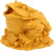 Elegant Spitting Frog Water Fountain Lucky Money Toad Garden Statue for Pond and Tea Table Decor