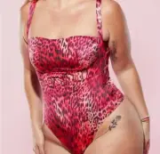 NWT Fabletics Yitty Headliner Shaping Open Bust Thong Bodysuit