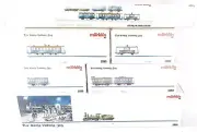 Marklin HO AC 1:87 KÖNIG LUDWIG ROYAL 5 WAGON + TRISTAN LOCOMOTIVE Set MIB`95!