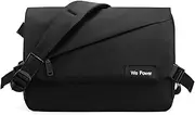 [FuninCrea] Men's Shoulder Bags 4 Zippered Pockets Messenger Bags for Men, Mens Crossbody Bag Flap Style Cross Body Bag Men with Removable Shoulder Strap and Key Ring for Daily Use