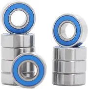 SLAVIK MR115RS Bearing ABEC-3 (10PCS) 5X11X4 Mm Miniature MR115-2RS Ball Bearings Blue Sealed MR115 2RS Bearing