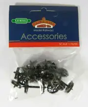 BNIB OO Gauge Bachmann 36-014 Metal Spoked Wagon Wheels (x10)