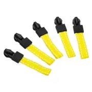 10pc #5 Zipper Slider Replacement Puller Extension Handle Extender Repair Yellow