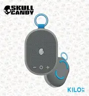 Skullcandy Kilo XT Wireless Waterproof Bluetooth Compact Speaker Light Grey-NEW