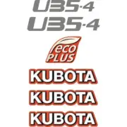 Decal Sticker Set Kubota U35-4 Mini Digger Excavator Decal Set