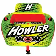 WOW Boat Inflatable Towable Tube 20-1030 | Howler 2 Rider 340lbs Green