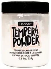 3 Pack DecoArt Tempera Powder 0.5lb-White 5A0020M5-1G395
