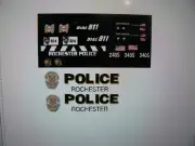 Rochester Minnesota Police Squad Car Decals 1:64 two for one money