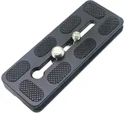 HITHUT 100mm Universal Quick Release QR Plate with 1/4" and 3/8" Mounting Screw for Tripod Mount Ball Head DSLR Camera Arca Swiss Compatible