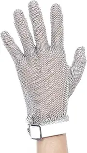 [Generic] Plastic Belt Stainl Steel Mesh G Cut Chain Mail Protective Anti-Cutting G for Kitchen Butcher Working Safe
