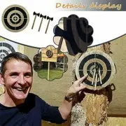 Wooden Target Board Set Darts and Axe Game Throwing Game Indoor Outdoor Toy AUS