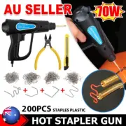 70W Plastic Welder Bumper Welding Gun Garage Welder Tool Machine + 200 Staples