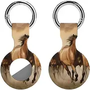 1PCS for Horses Air Tag Holder Case Waterproof & Shockproof Anti-Scratch Protective Air Tag Cover with Keychain Ring Silicone Tags Holders for Luggage, Backpack, Keys, Pet
