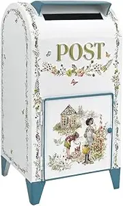 BIG FORTUNE Outdoor Letterboxes/Freestanding Letterbox Outdoors Suitable for Decoration Antique Style Nostalgic Charm Home Metal Letter Box Retro Style