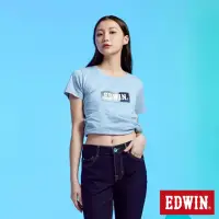 在飛比找momo購物網優惠-【EDWIN】女裝 再生系列 CORE拼布 BOX LOGO