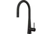 Oliveri Essente Stainless Steel Goose Neck Pull Out Mixer Black