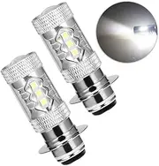 80W Upgrade LED Headlights Bulbs Super White for Yamaha Banshee 350 YFZ350 Big Bear YFM350 YFB250 Timberwolf (Pack of 2)