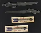 2 Vintage Parker Pen T-Ball Ink Refills New & Sealed, 2 Fuller Letter Openers