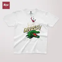 在飛比找蝦皮購物優惠-Lacoste Crocodile 兒童和成人 T 恤