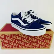 Vans Old Skool Suede Color Theory Blueprint Lace Up Sneakers Kid’s Size 13.5