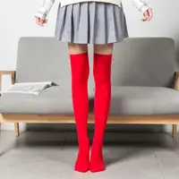 在飛比找ETMall東森購物網優惠-cos結婚紅色中高筒孕婦絲襪