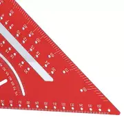 Aluminum Ruler Clear Scales 30°45°60°Metric 90°Right Angle Ruler Tool New