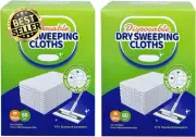 120 Pcs Disposable Mop Cloths, Multi-Surface Dry Sweeping Pads for Floor Mops