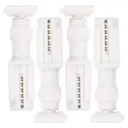4Pcs Window Blind Brackets Louver Curtain Fixing Tools Plastic White