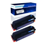 2PK CF411X Cyan Toner Compatible with HP Color LaserJet Pro M452dn M452dw M452nw