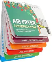 Air Fryer Cooking Guide Magnetic Air Fryer Cheat Sheet Magnets Cooking Guide Booklet Instant Airs Fryers Accessories for Oven Cookings Pot Temperature and Kitchen Conversions