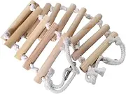 HOMOBABE Wooden Reptile Ladder Bridge for Chameleons Turtles Lizards Frogs Durable Climbing for Terrarium Decor Promotes Physical Activity Mental Stimulation